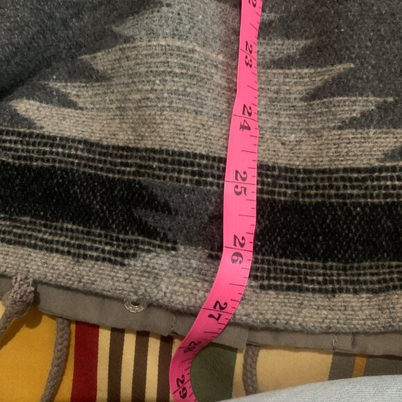 Entro Women's Vest Utility Aztec Brown Drawstring Cargo Pockets Cabincore Boho - Picture 10 of 16